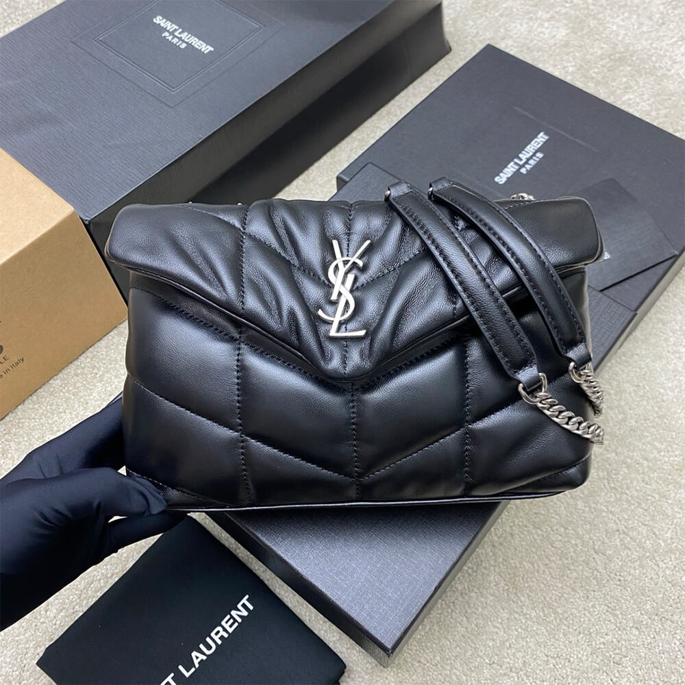 YSL Toy Puffer in lambskin